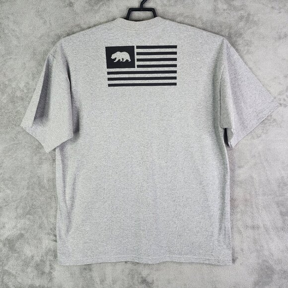 Men's Gray Pro Club Heavy Weight California Graphic Shirt Short Sleeve Size XL - Picture 6 of 10